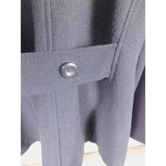 Valerie Stevens Black Double-Breasted Peacoat 3X - Plus Size Winter - Excellent - Picture 7 of 12